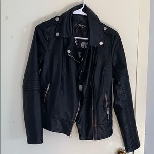 Guess women leather jacket size s